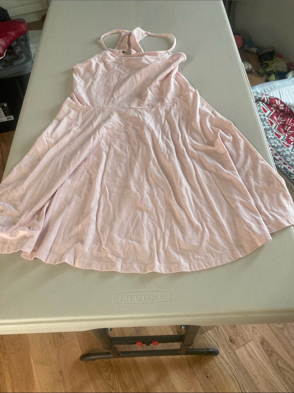 Place Pale Pink Halter Swing Dress
